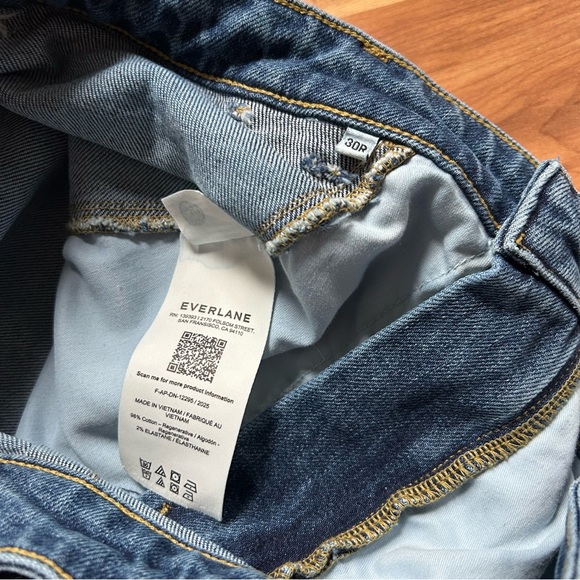 NWOT Everlane Utility Barrel Jeans in New Blue - Picture 5 of 6